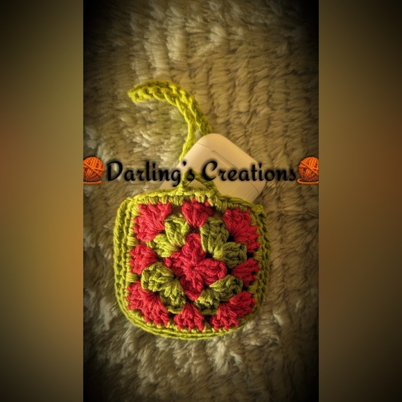 Crochet Handmade Airpods Case-Granny Square - Picture 1 of 1